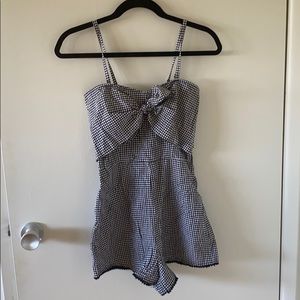 Bershka Gingham romper